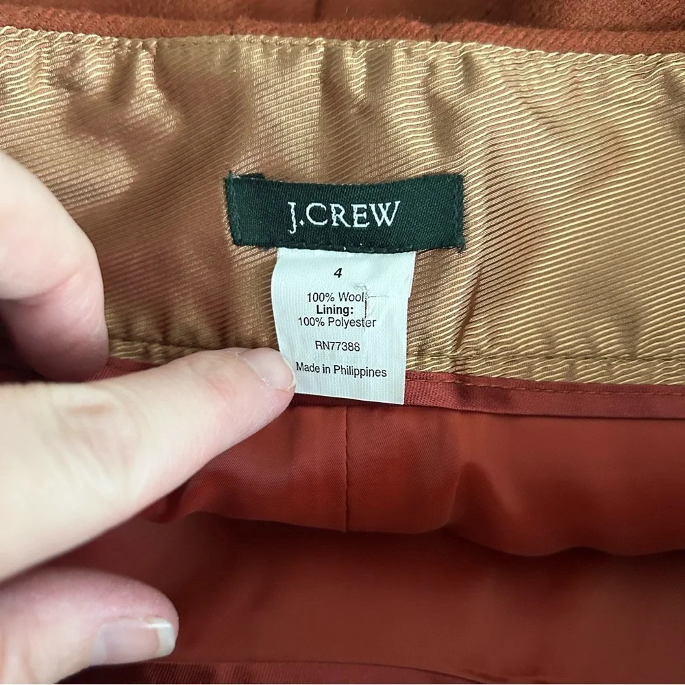J.Crew 100% Wool Pencil Skirt